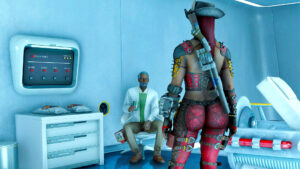 Yasmin and Father in his bedroom