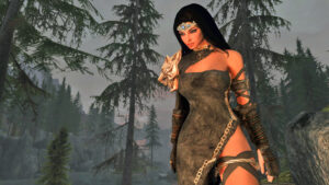 New follower Illia looking down on a corpse in the Rift