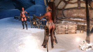 Showing off a peek of butt cheeks from Katya