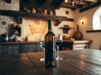 {"prompt":"a single bottle of expensive wine is sitting on a large wooden table with one wine glass behind it, in a medieval kitchen","originalPrompt":"a single bottle of expensive wine is sitting on a large wooden table with one wine glass behind it, in a medieval kitchen","width":1478,"height":1108,"seed":737606,"model":"flux","enhance":false,"nologo":true,"negative_prompt":"worst quality, blurry","nofeed":true,"safe":true,"quality":"medium","image":null,"isMature":false,"isChild":false}