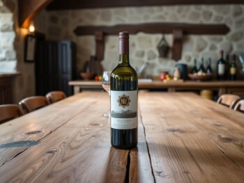 {"prompt":"a single bottle of expensive wine is sitting on a large wooden table with one wine glass behind it, in a medieval kitchen","originalPrompt":"a single bottle of expensive wine is sitting on a large wooden table with one wine glass behind it, in a medieval kitchen","width":1478,"height":1108,"seed":358230,"model":"flux","enhance":false,"nologo":true,"negative_prompt":"worst quality, blurry","nofeed":true,"safe":true,"quality":"medium","image":null,"isMature":false,"isChild":false}